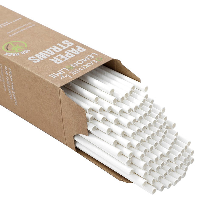 Paper Straws White 20pk