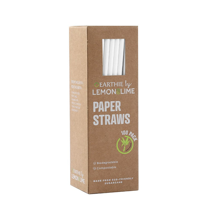 Paper Straws White 20pk