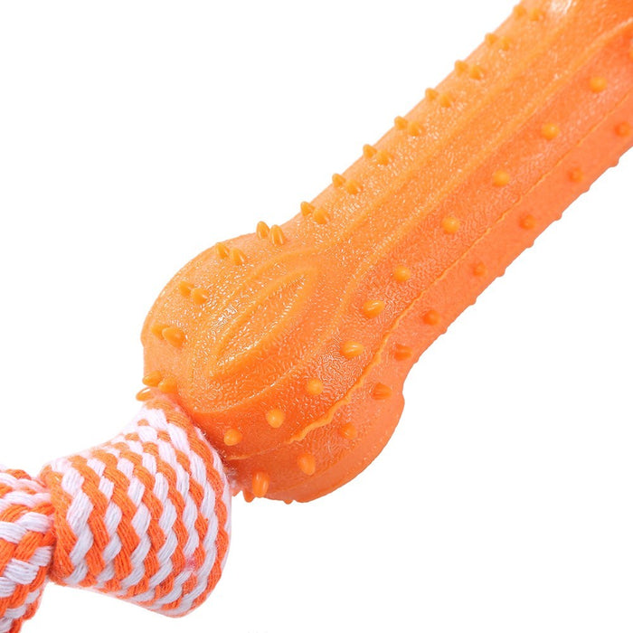 Dental Tugger Toy TPR End & Braided Rope