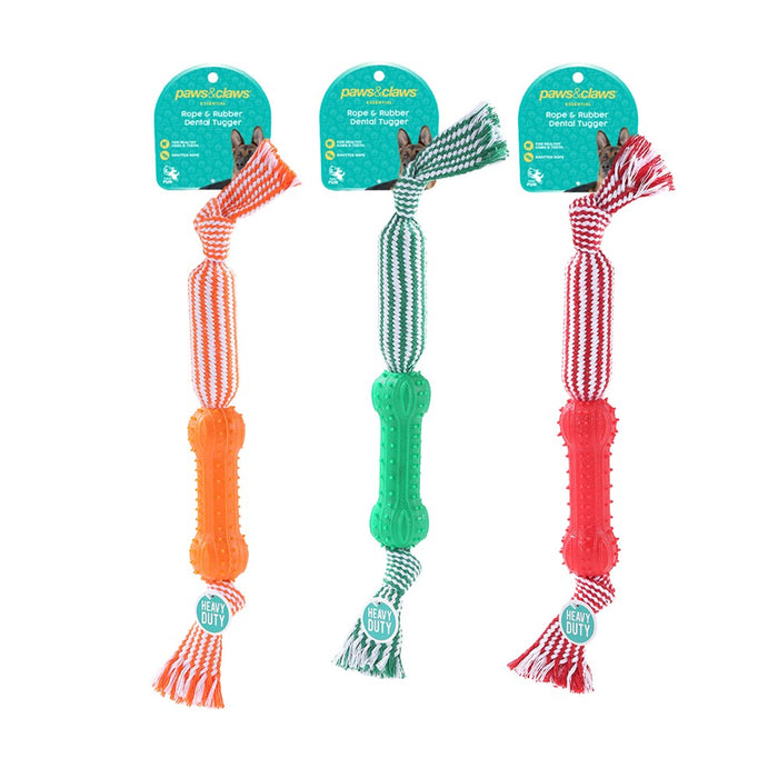 Dental Tugger Toy TPR End & Braided Rope