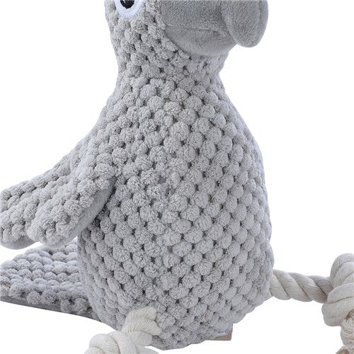 Pet Toy Cockatoo Rope Leg Grey