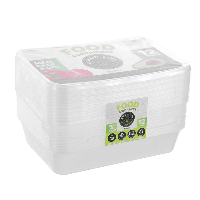 Reusable Food Container 500ml 12pk