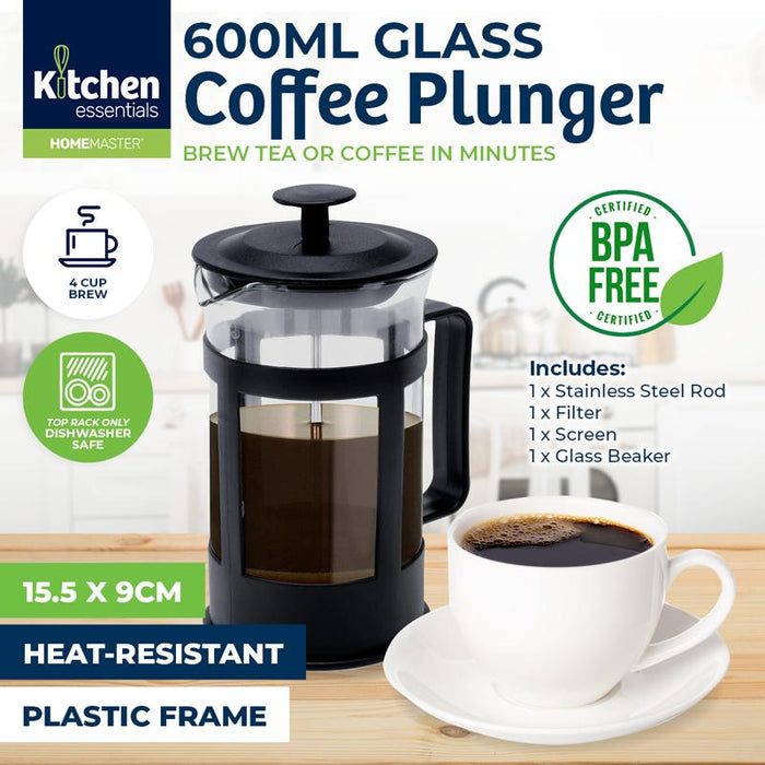 Coffee Plunger Glass 600ml