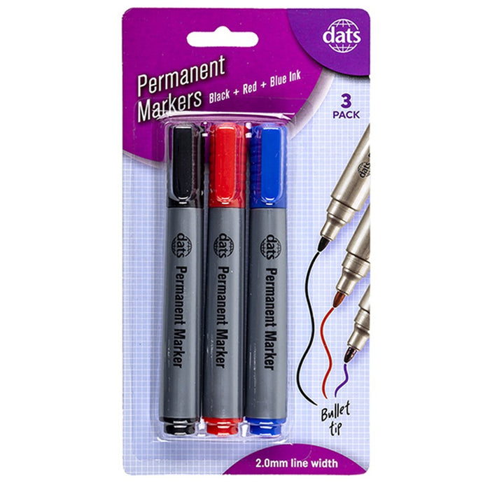 Permanent Marker 3pk