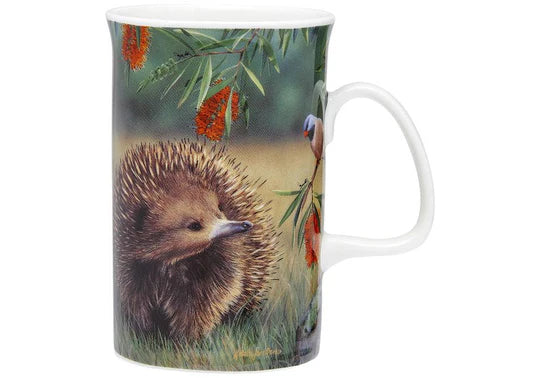 Fauna of Aus Echidna & Finch Mug