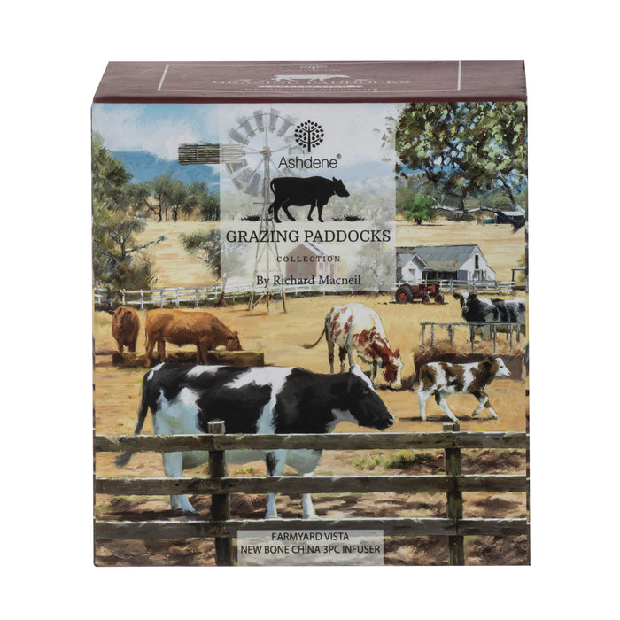 Grazing Paddocks Farmyard Vista Mug