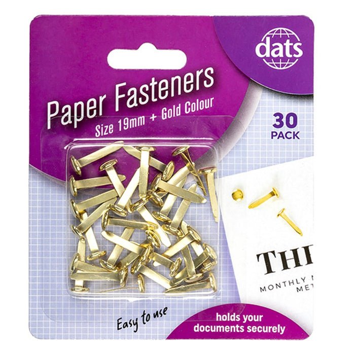 Paper Fastener Brass 19mm