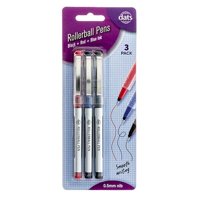 Rollerball Pen 3pk