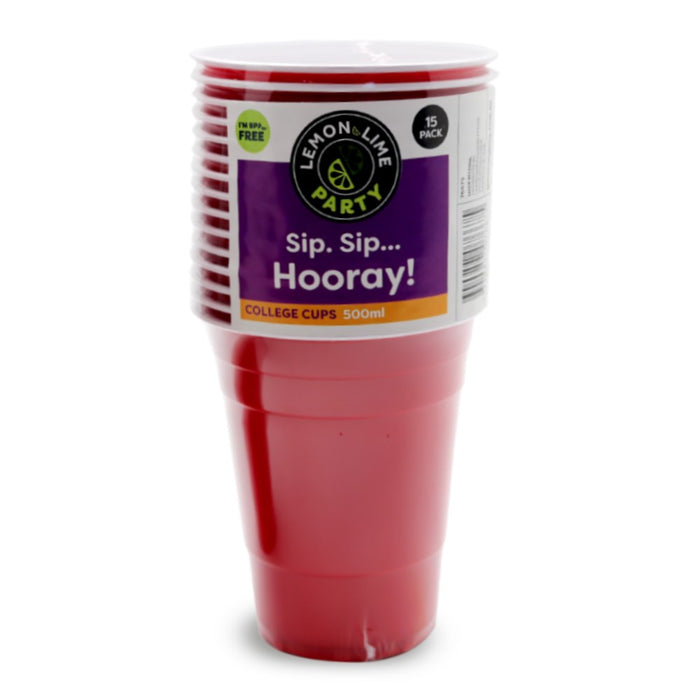 Party Cups 500ml 15pk