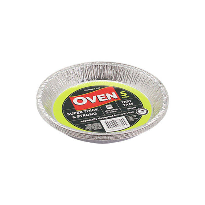 Foil Tart Tray 20cm 5pk