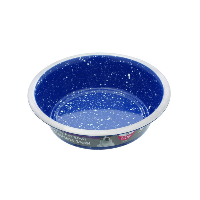 Stainless Steel Savoy Pet Bowl 400ml