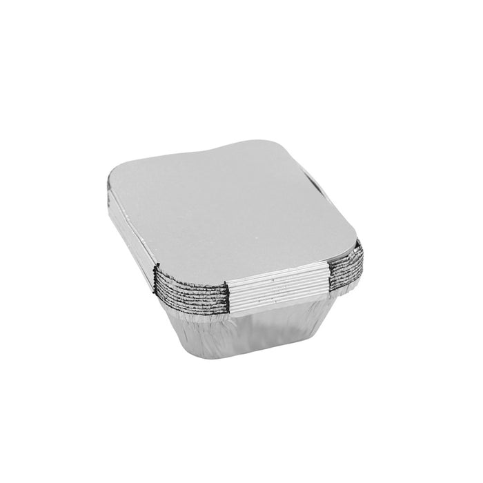 Foil Trays with Lid 15x12cm 10pk