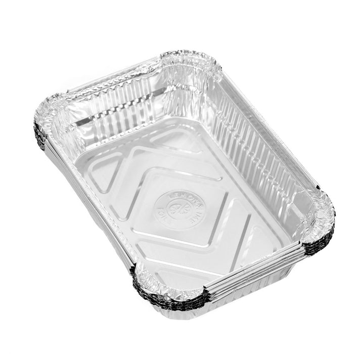 Foil Trays with Lid 18x13cm 6pk