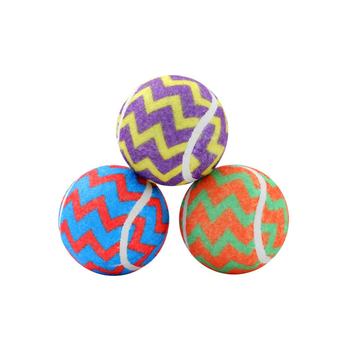 Pet Tennis Balls Printed 3pk