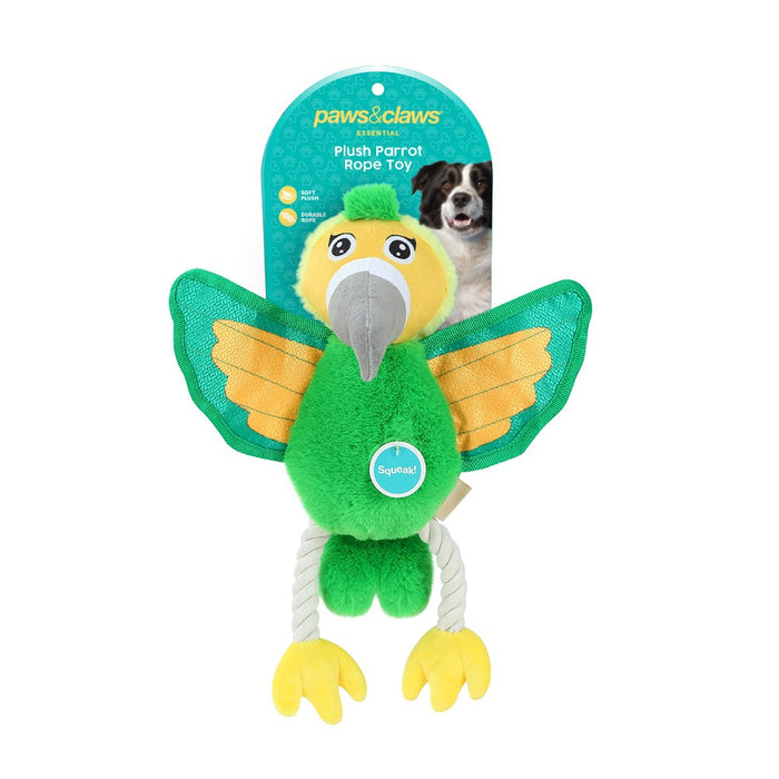 Pet Toy Parrot Green Rope Legs