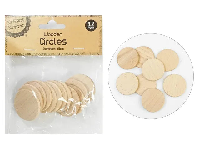 Wooden Circles 12pk