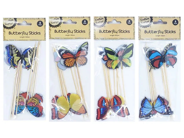 Butterfly Sticks 8pk