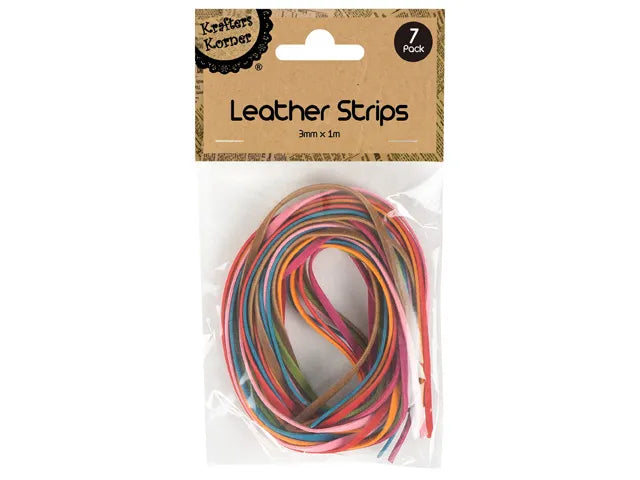 Leather Strips Coloured