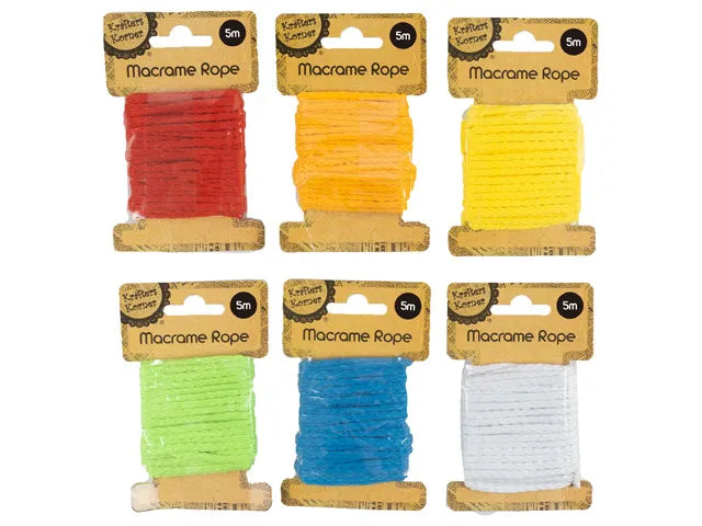 Macrame Rope Coloured 5m