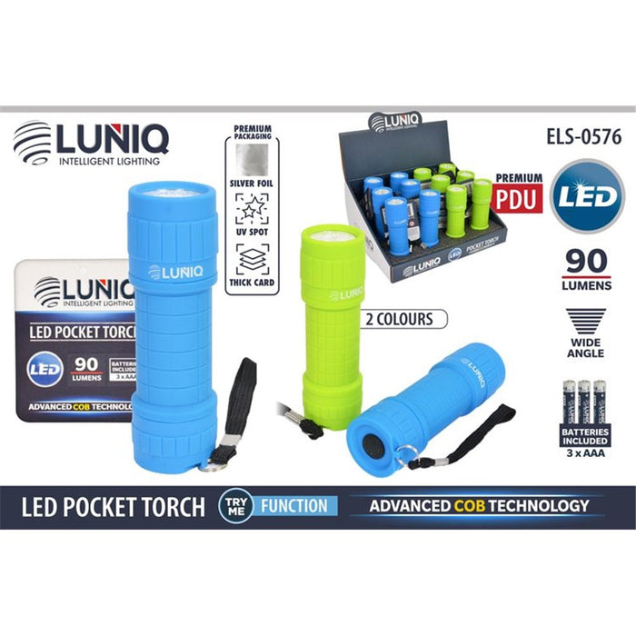 LED Torch Rubber Coloured