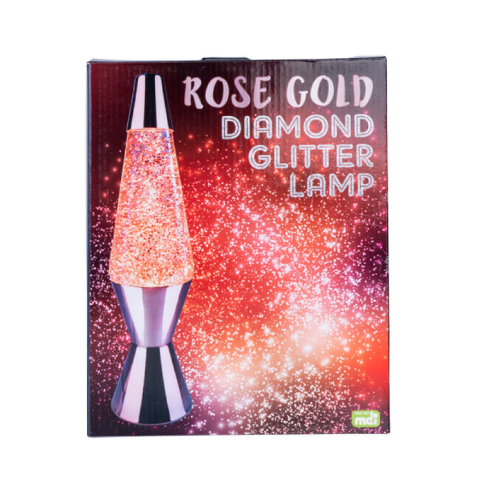 Diamond Motion Lamp Rose Gold Glitter