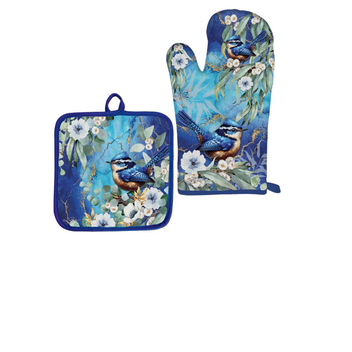 Lisa Pollock Mitt & Holder Cheeky Wrens