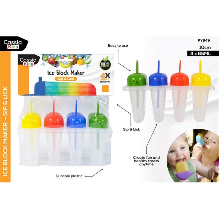 Icy Pole Moulds Sip 4pk