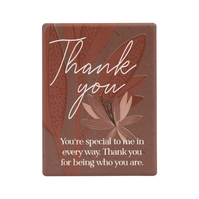 Amber Garden Ceramic Magnet Thank You