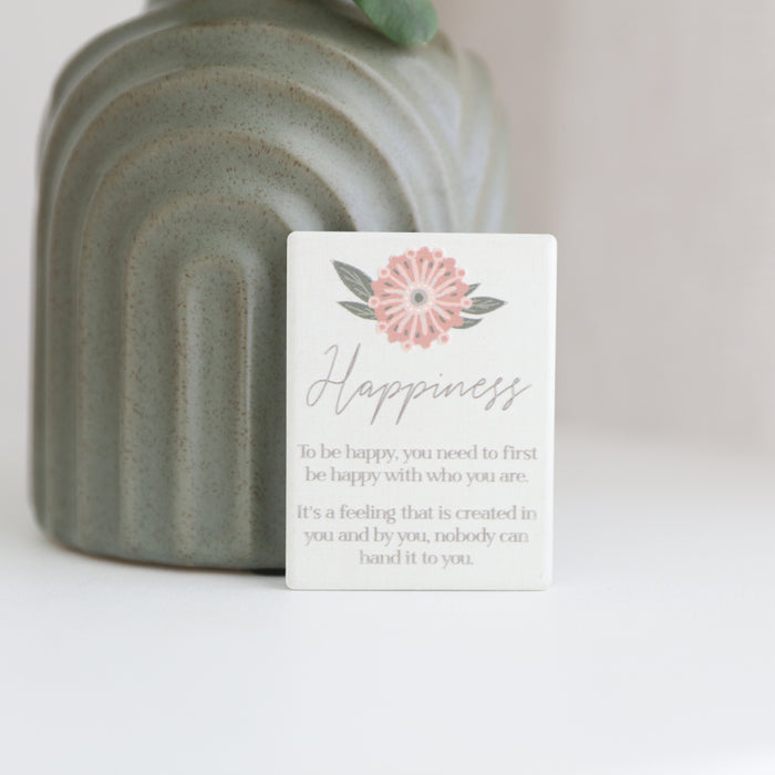 Amber Garden Ceramic Magnet Happiness