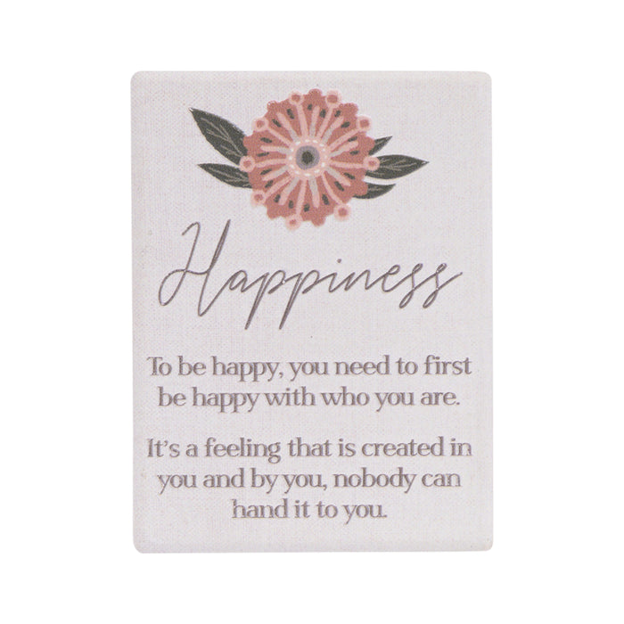 Amber Garden Ceramic Magnet Happiness