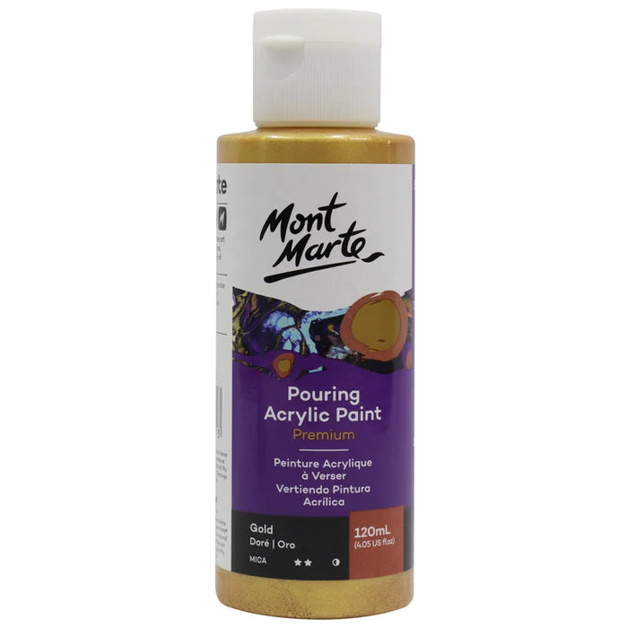 Mont Marte Pouring Acrylic 120ml Gold