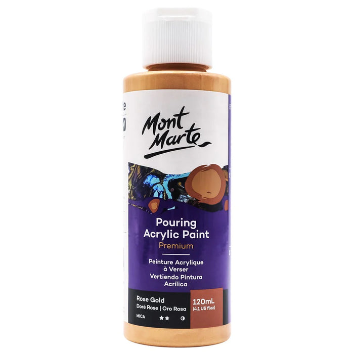 Mont Marte Pouring Acrylic 120ml Rose Gold