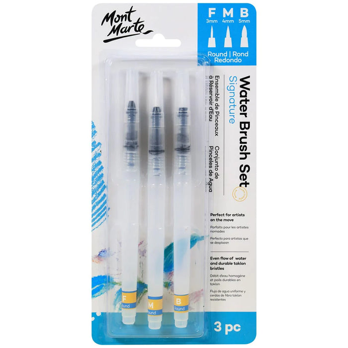 Mont Marte Signature Water Brush Set 3pc