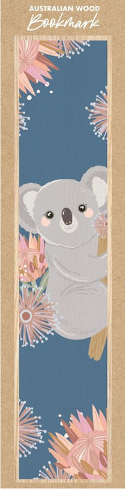 Wooden Bookmark - Koala Blue