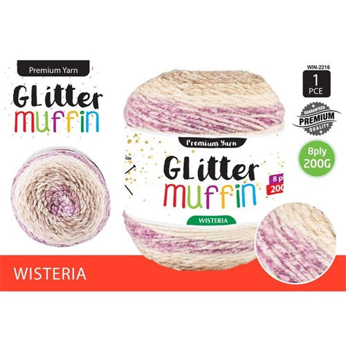 Yarn Muffin Glitter 200g