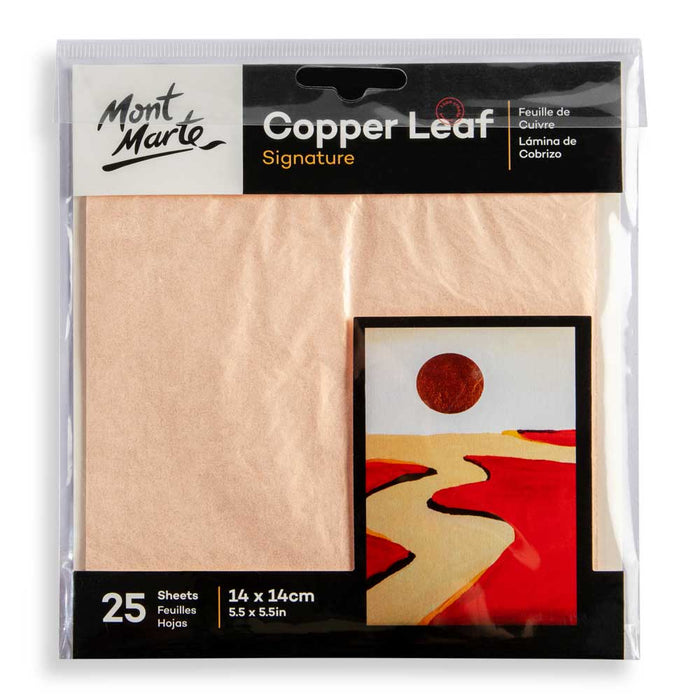 Mont Marte Copper Leaf 14cm 25 Sheets