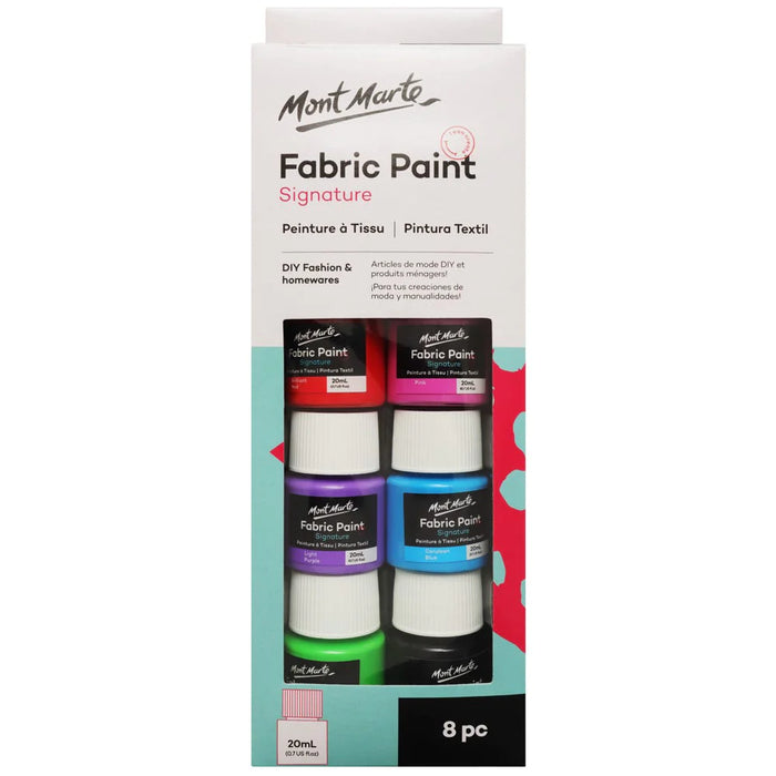 Mont Marte Fabric Paint Set 20ml 8pc