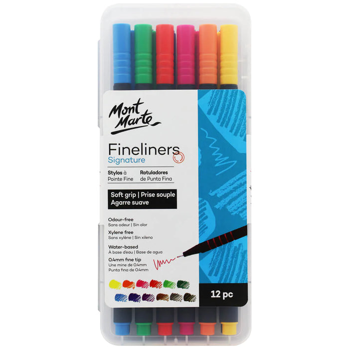 Mont Marte Fineliner Soft 12pc