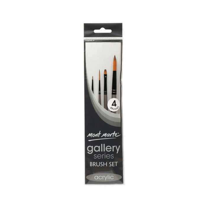 Mont Marte Brush Set Acrylic 4pc